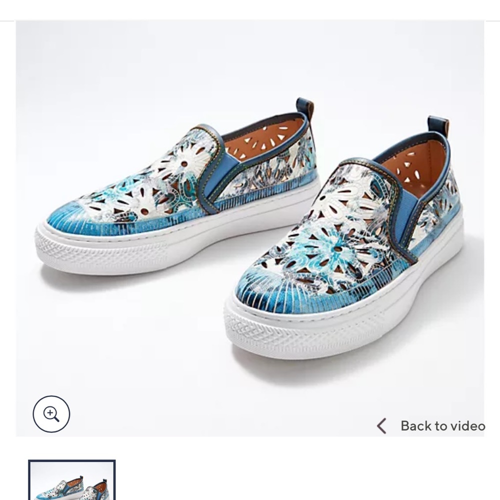 L’Artiste Multi Color Leather Slip On Sneakers